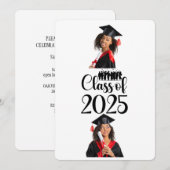 Klasse van 2025 Afstuderen gepersonaliseerd Kaart (Voorkant / Achterkant)