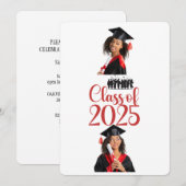 Klasse van 2025 Afstuderen gepersonaliseerd Kaart (Voorkant / Achterkant)