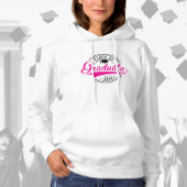 Klasse van 2025 Afstuderen Hot Pink Script Hoodie