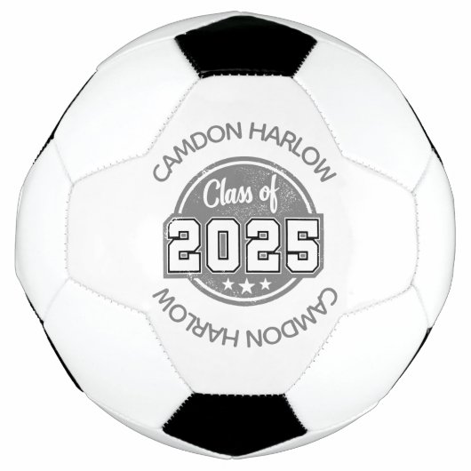 Klasse van 2025 Afstuderen Naam Voetbal (Voorkant)