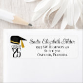 Klasse van 2025 Afstuderen Retouradres Etiket (Insitu)