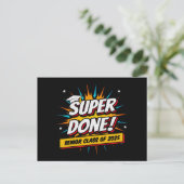 Klasse van 2025 Afstuderen Super Comic Senior 2025 Briefkaart (Staand voorkant)