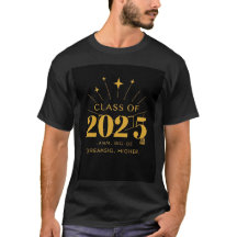 Klasse van 2025 Afstuderen T-shirt – Dream Big, Ri