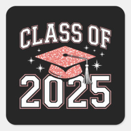Klasse van 2025 Afstuderen- Trots Afstudeerder Kla Vierkante Sticker