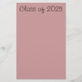Klasse van 2025 briefpapier (Voorkant)
