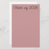 Klasse van 2025 briefpapier (Voorkant / Achterkant)