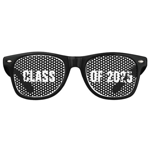 Klasse van 2025 Custom Afstuderen Retro Zonnebril (Voorkant)