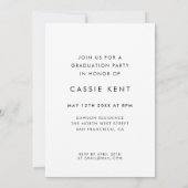 Klasse van 2025 elegante afstuderen foto aankondiging (Achterkant)