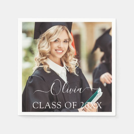 Klasse van 2025 Foto Afstuderen Afstuderen Servet (Voorkant)