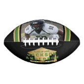 Klasse van 2025 Foto Autograph Keepsake Zwart Goud American Football (Voorkant)