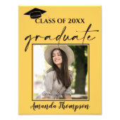 Klasse van 2025 Gele foto Afstuderen Afdruk (Voorkant)