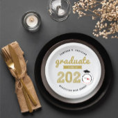 Klasse van 2025 Gold Sketch Afstuderen Afstudeerde Papieren Bordje