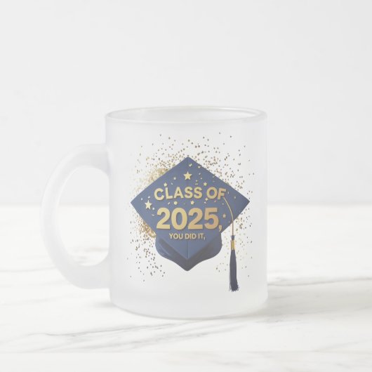 Klasse van 2025 Graduation Cap Mok (Links)