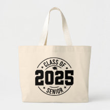 Klasse van 2025 Grote Canvas tas