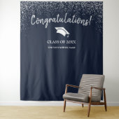 Klasse van 2025 High School Afstuderen Achtergrond Wandkleed (In situ)