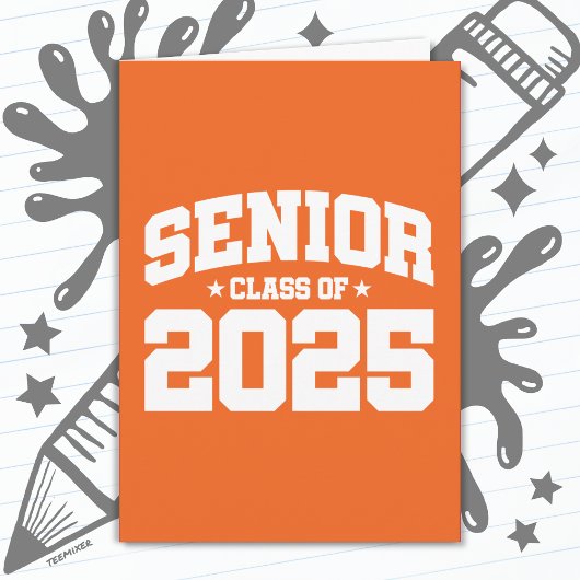 Klasse van 2025 High School Afstuderen Senior 2025 Kaart