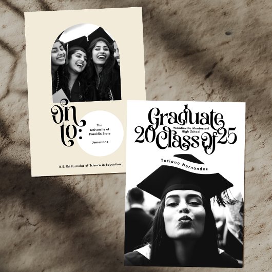 Klasse van 2025 HIGH SCHOOL gaan College GRADUATIO Aankondiging