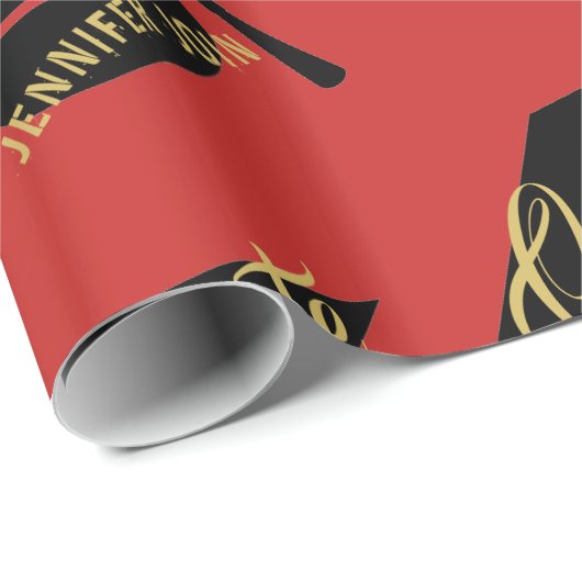 Klasse van 2025, Klasse van 2026 afstuderen Cadeaupapier (Rol Hoek)