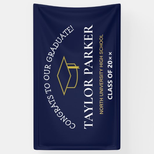 Klasse van 2025, Klasse van 2026 afstuderen Spandoek (Verticaal)