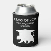 Klasse van 2025 middelbare school afstuderen beer blikjeskoeler (Blikje Voorkant)