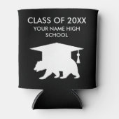 Klasse van 2025 middelbare school afstuderen beer blikjeskoeler (Voorkant)