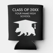 Klasse van 2025 middelbare school afstuderen beer blikjeskoeler (Achterkant)