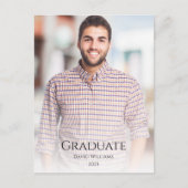 Klasse van 2025 Modern Photo Afstuderen Aankondigi Aankondigingskaart (Voorkant)