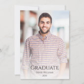 Klasse van 2025 Modern Photo Afstuderen Aankondigi Kaart (Voorkant)