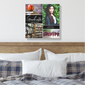 Klasse van 2025 Moderne Afstuderen Fotocollage Canvas Afdruk (Insitu (Slaapkamer))