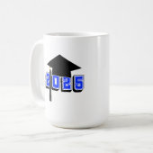 Klasse van 2025 Mortel Board Design Koffiemok (Voorkant links)