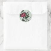 Klasse van 2025 ronde sticker (Tas)