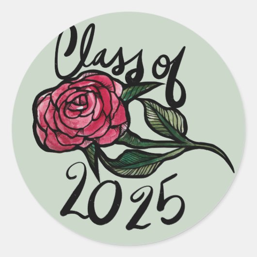 Klasse van 2025 ronde sticker (Voorkant)