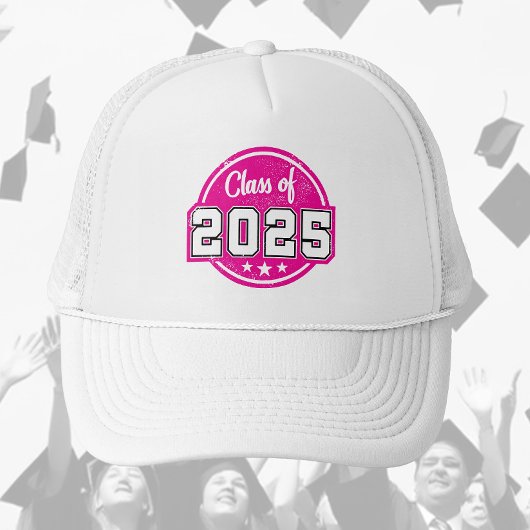 Klasse van 2025 Roze  Badge Trucker Pet