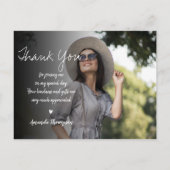 Klasse van 2025 Script Afstuderen Foto Bedankt Briefkaart (Achterkant)