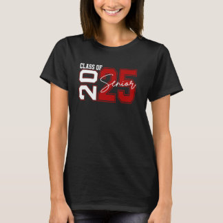 Klasse van 2025 Senior 2025 Afstuderen Terug naar T-shirt