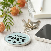 Klasse van 2025 Senior Afstuderen Invitation & Gif Sleutelhanger (Zijkant)