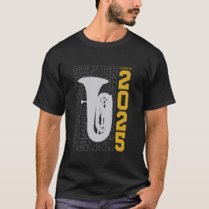 Klasse van 2025 Senior Tuba voor Tuba Player T-shirt