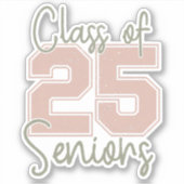 Klasse van 2025 Senioren Sticker (Voorkant)