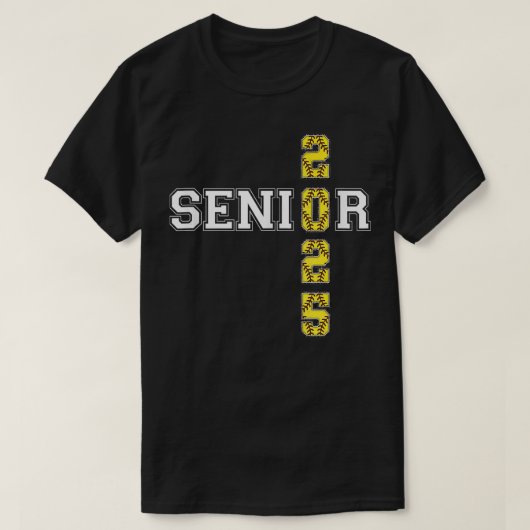 Klasse van 2025 Softball Senior Afstuderen Afstude T-shirt (Design voorkant)