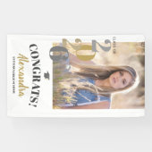 Klasse van 2025 Verticale foto Afstuderen Spandoek (Horizontaal)