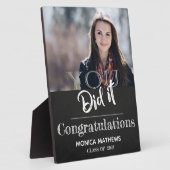 Klasse van 2025 You Did It Keepsake Foto Afstudere Fotoplaat (Zijkant)