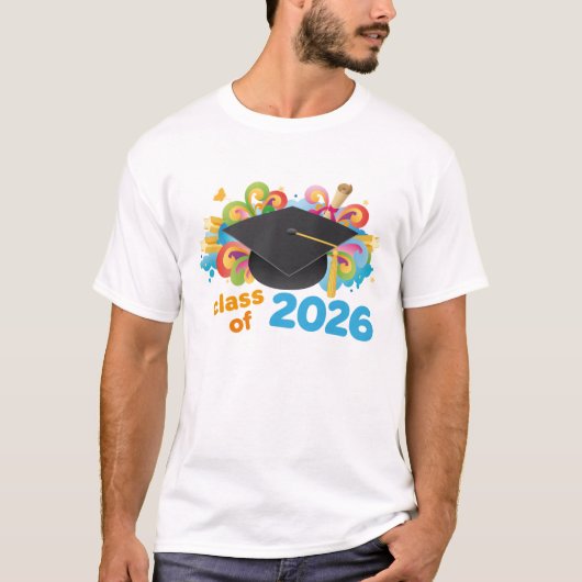 Klasse van 2026 Afstuderen Pet Cadeauidee T-shirt (Voorkant)