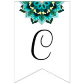 Klasse van 2026! Mandala in aqua Vlaggetjes (Tweede vlag)