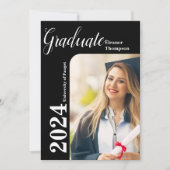 Klasse van 2026 Modern Photo Afstuderen Invitation Kaart (Voorkant)