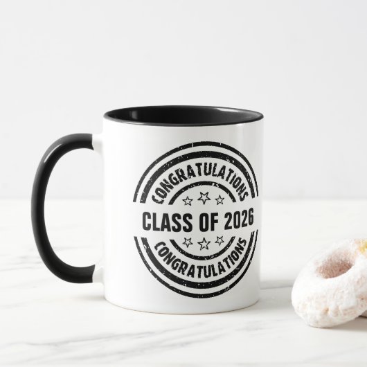 Klasse van 2026 mok (Met donut)