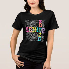Klasse van 2026 Senior 2026 Afstuderen Student 202 Tri-Blend Shirt