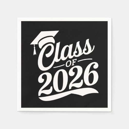 Klasse van 2026 Trots Afstuderen Afstuderen Servet (Voorkant)