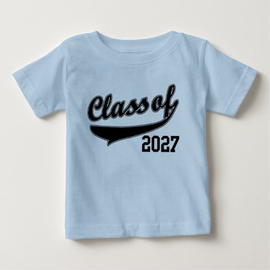 Klasse van 2027, Cute Funny Baby T-Shirt (Voorkant)