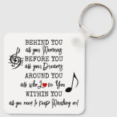 Klasse van 2027 Marching Band Afstuderen Inspirere Sleutelhanger (Achterkant)