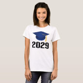 Klasse van 2029 Afstuderen Pet Gift T-shirt (Voorkant volledig)